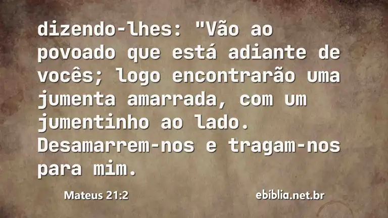 Mateus 21:2