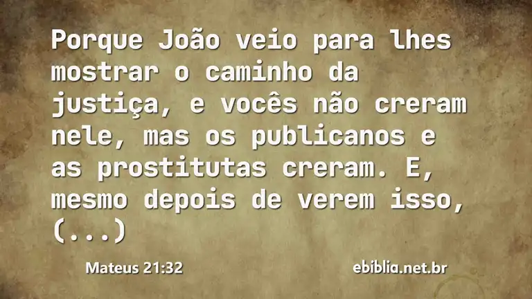 Mateus 21:32