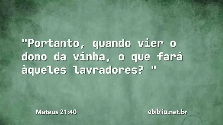 Mateus 21:40