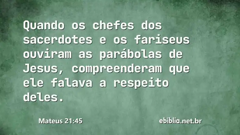 Mateus 21:45