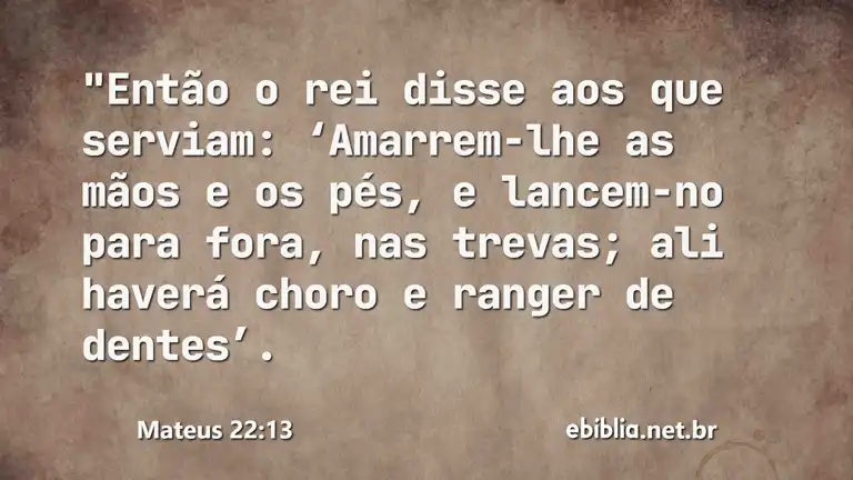 Mateus 22:13