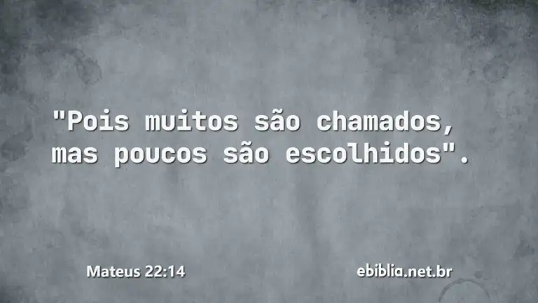 Mateus 22:14