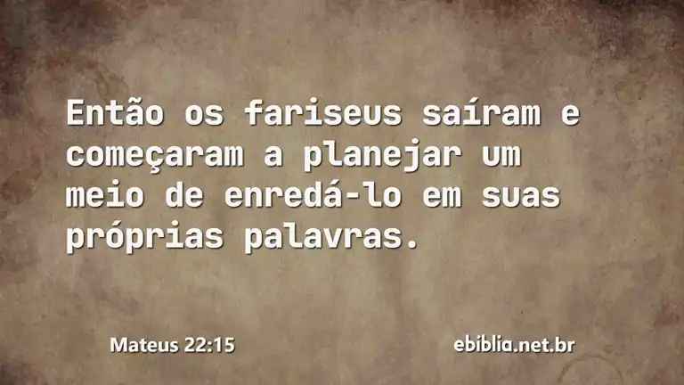 Mateus 22:15