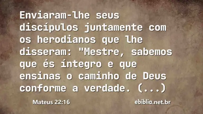 Mateus 22:16