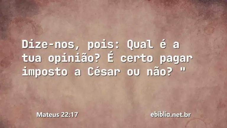 Mateus 22:17