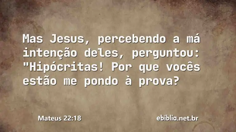 Mateus 22:18