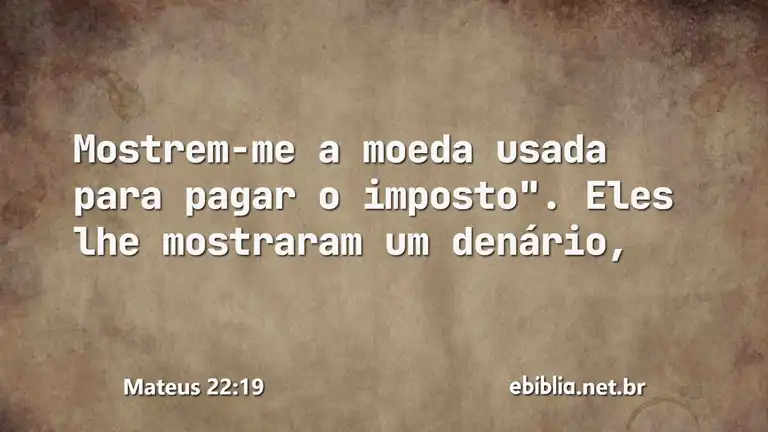 Mateus 22:19