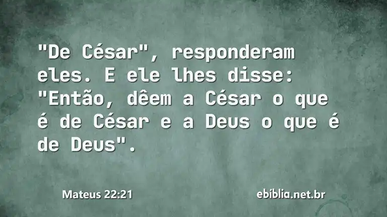 Mateus 22:21