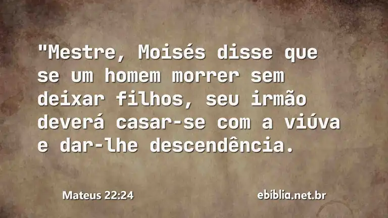 Mateus 22:24