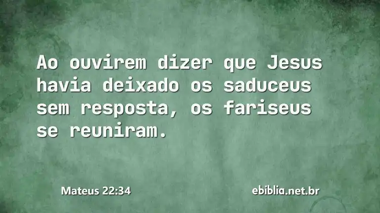 Mateus 22:34