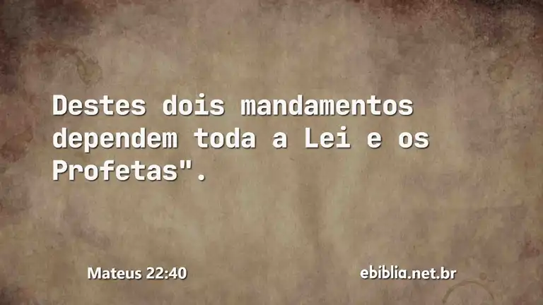 Mateus 22:40