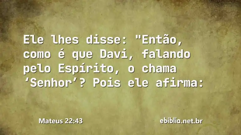 Mateus 22:43