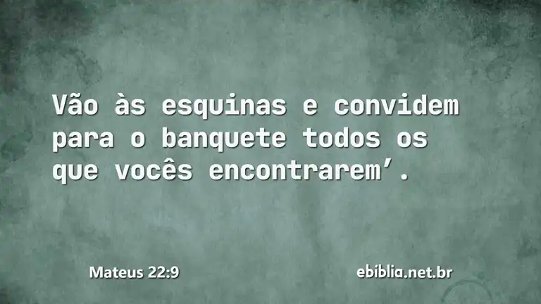 Mateus 22:9