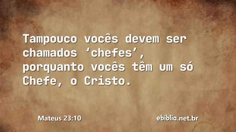 Mateus 23:10