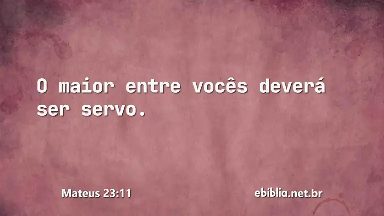 Mateus 23:11