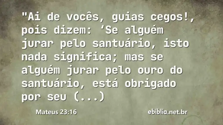 Mateus 23:16