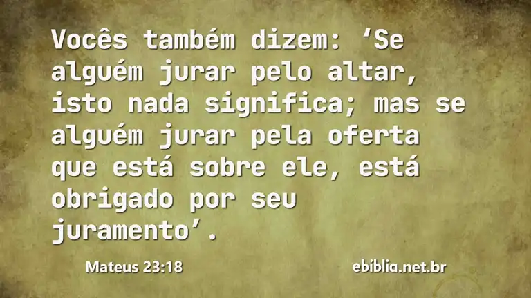 Mateus 23:18