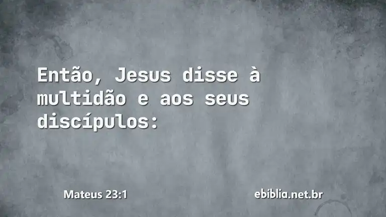 Mateus 23:1