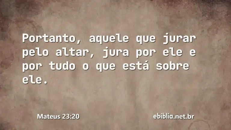 Mateus 23:20