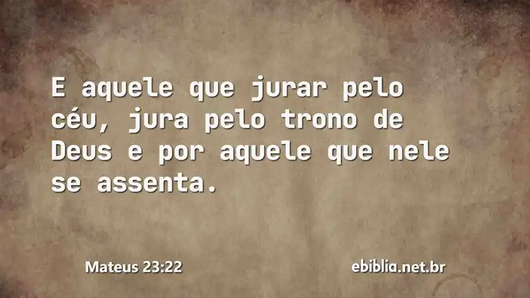 Mateus 23:22