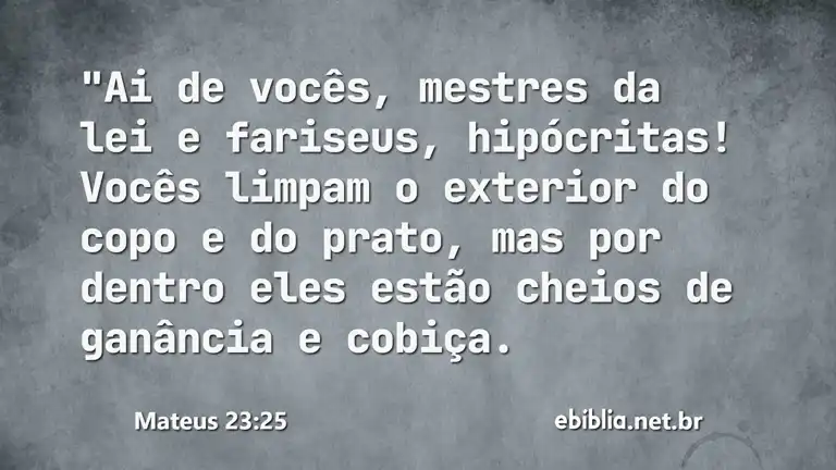 Mateus 23:25