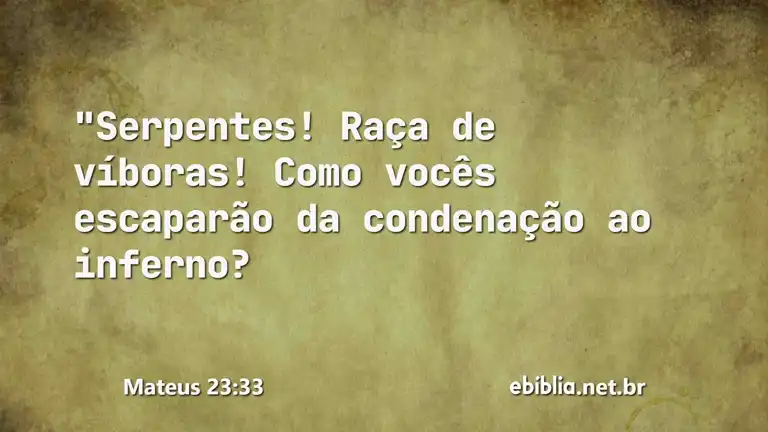 Mateus 23:33