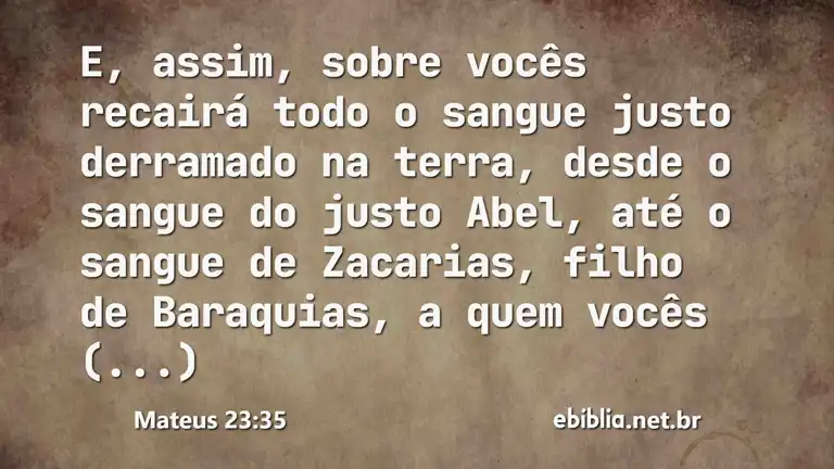 Mateus 23:35