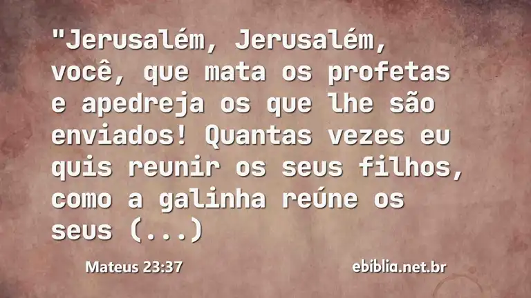 Mateus 23:37