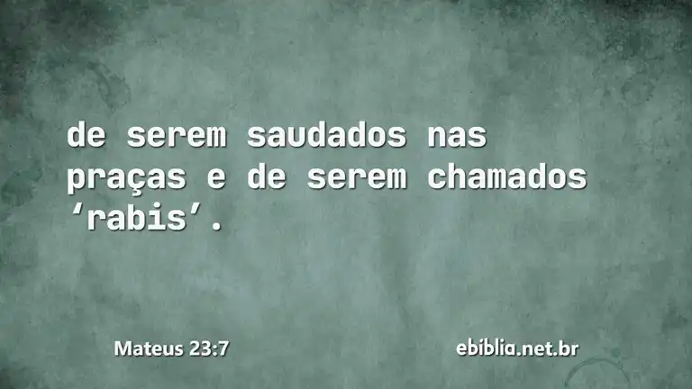 Mateus 23:7