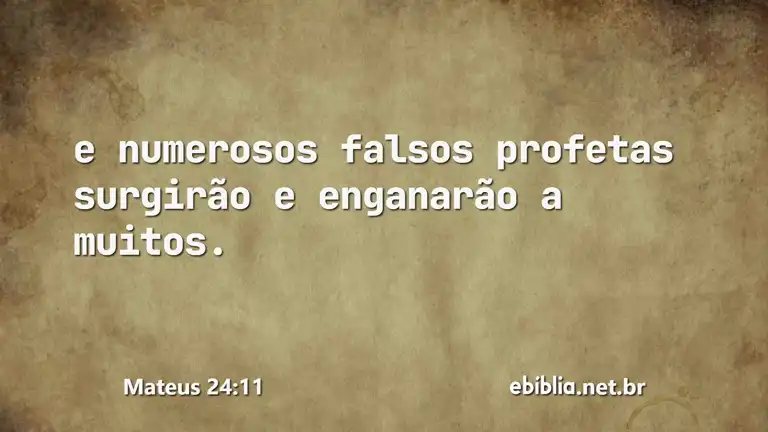 Mateus 24:11