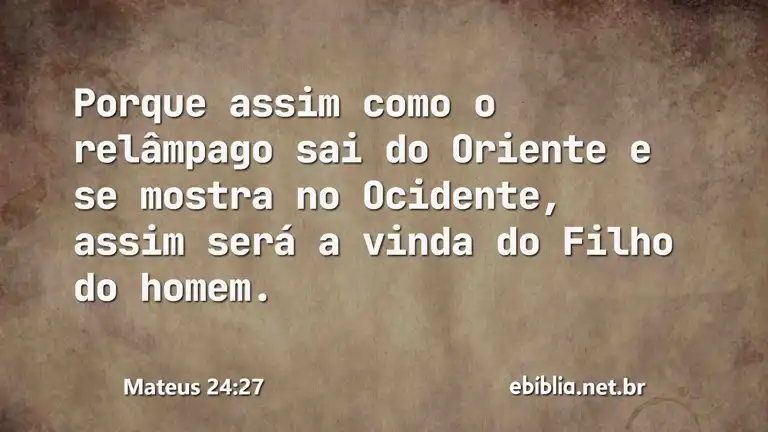 Mateus 24:27