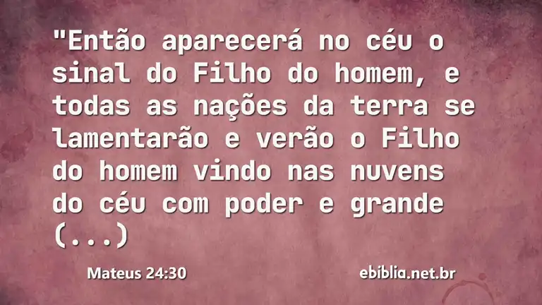 Mateus 24:30