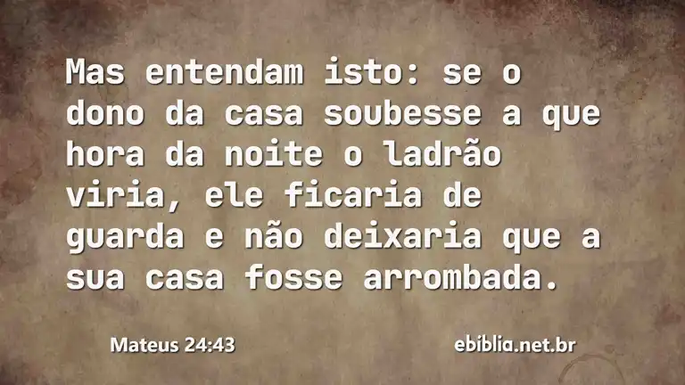 Mateus 24:43