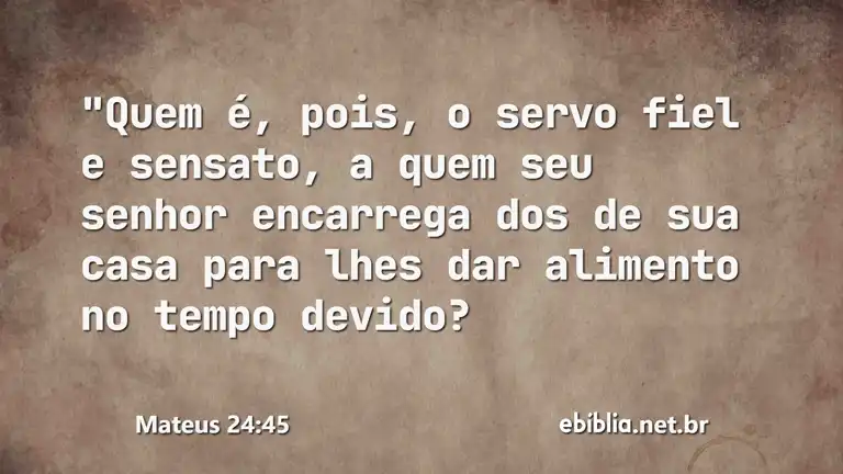 Mateus 24:45