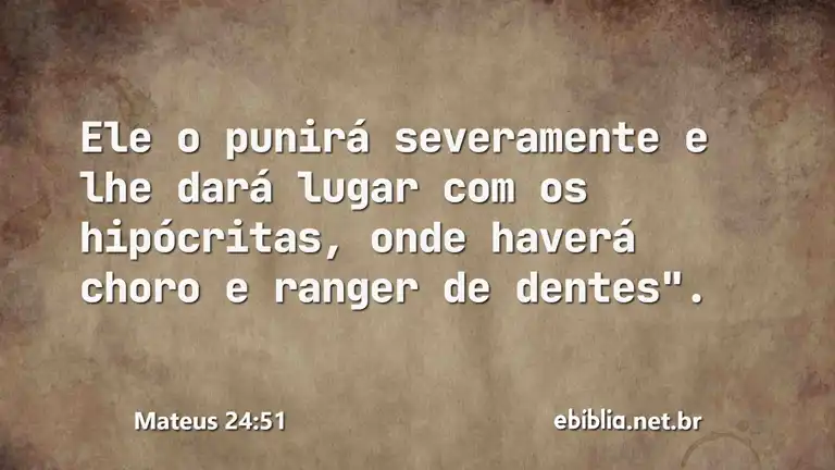 Mateus 24:51