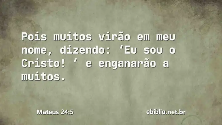 Mateus 24:5