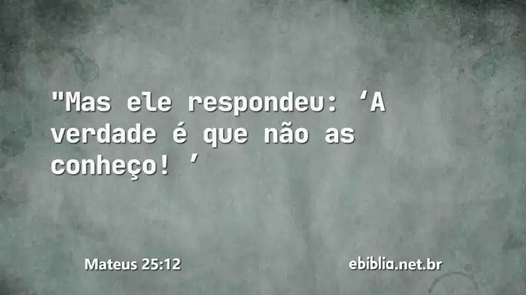 Mateus 25:12