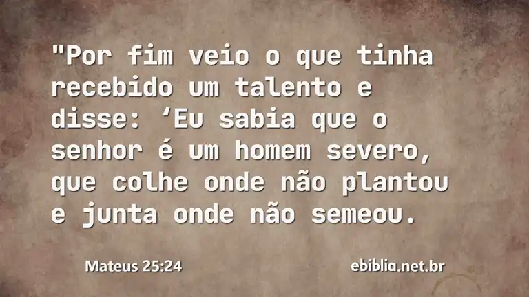 Mateus 25:24