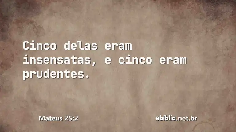 Mateus 25:2