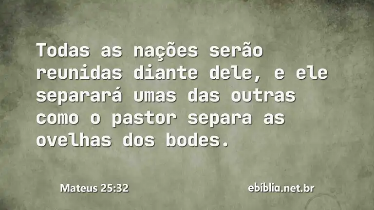 Mateus 25:32