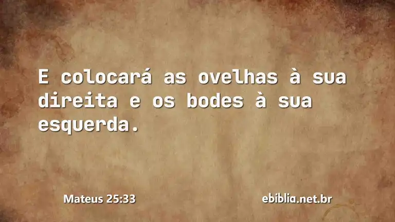 Mateus 25:33