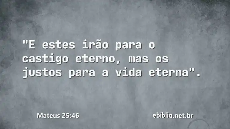 Mateus 25:46