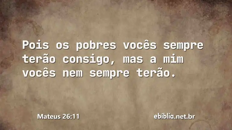 Mateus 26:11