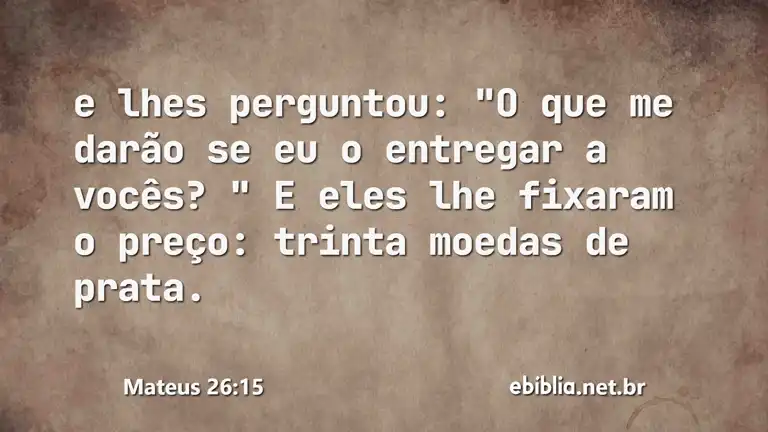 Mateus 26:15