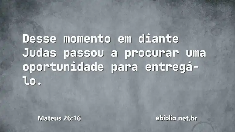 Mateus 26:16