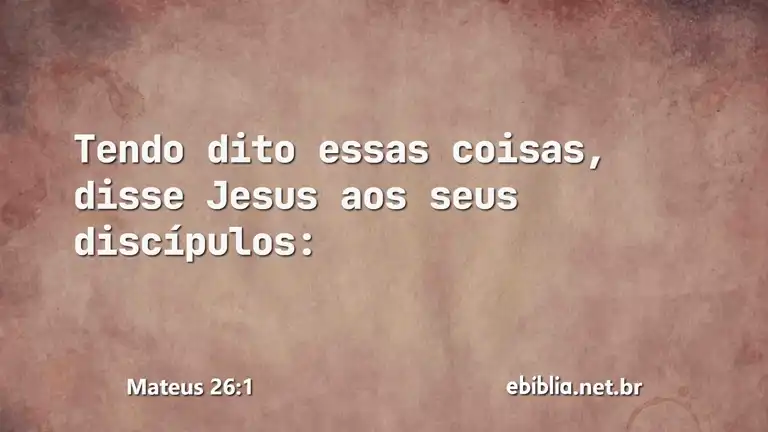 Mateus 26:1