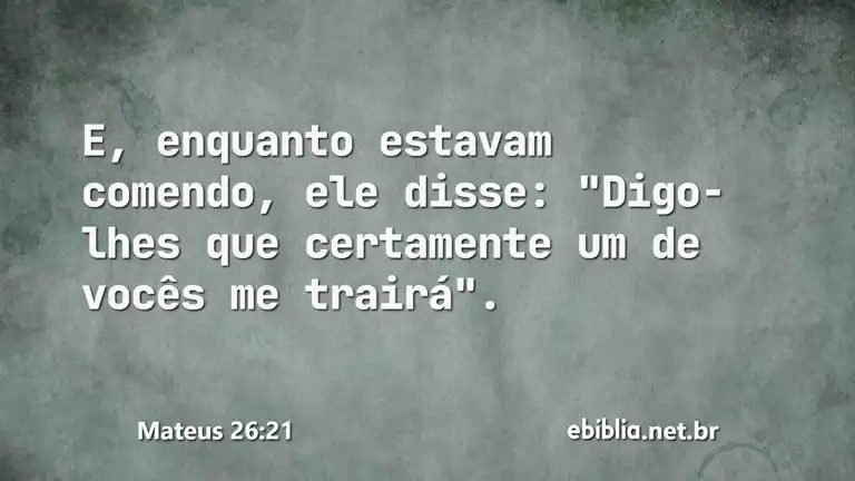 Mateus 26:21