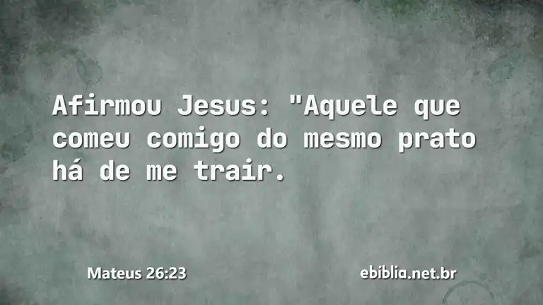 Mateus 26:23