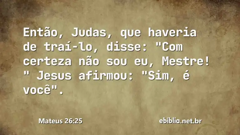 Mateus 26:25