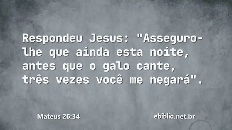 Mateus 26:34